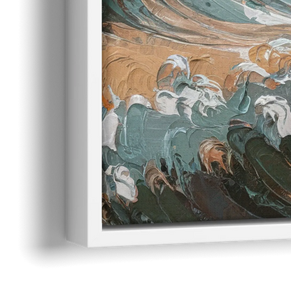 Sitka Coastal Horizon - Close-Up White Frame Canvas