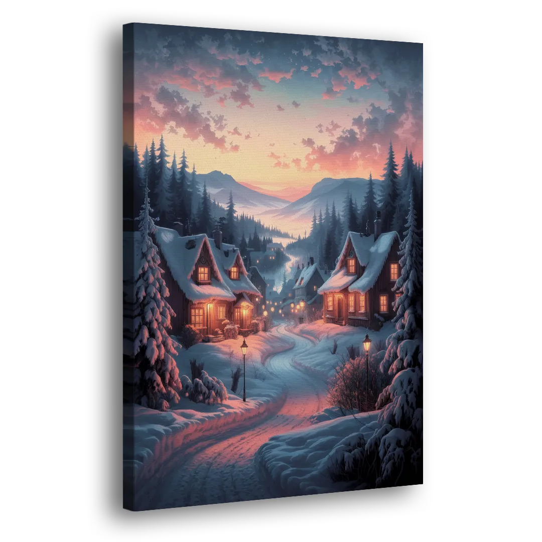 Burlington Snowy Winter Scenes - Canvas Print Art Sides