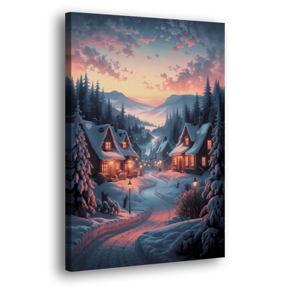 Burlington Snowy Winter Scenes - Canvas Print Art Sides