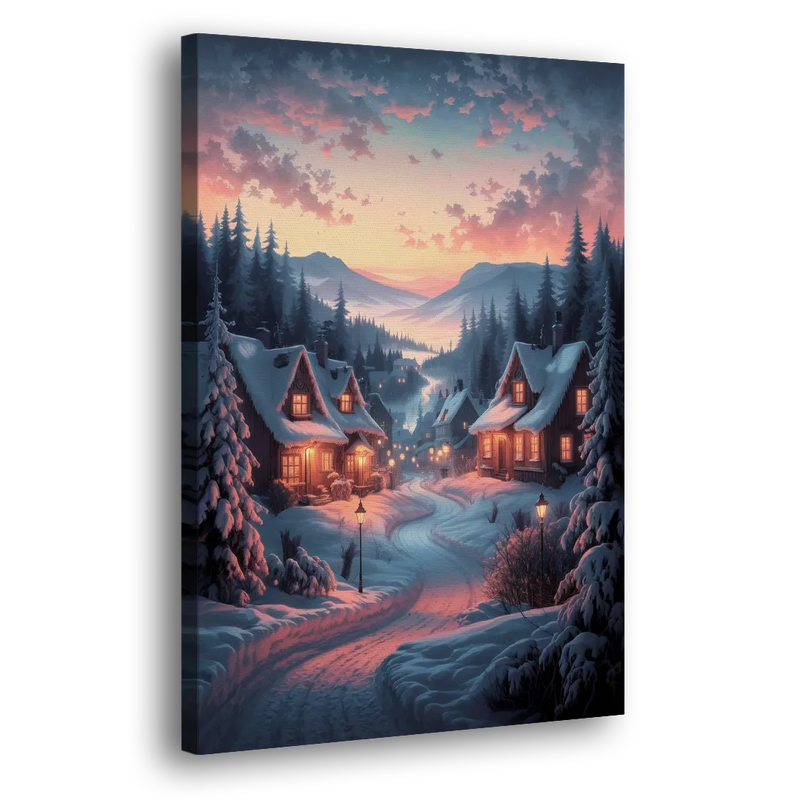 Burlington Snowy Winter Scenes - Canvas Print Art Sides