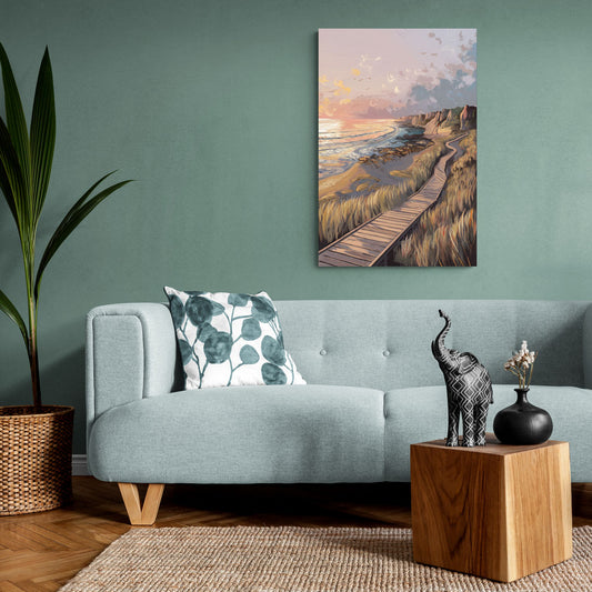 Anchorage Coastal Landscape - Canvas Wall Art Living Room