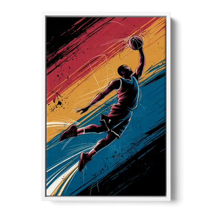 Irving Basketball Dreams - White Frame Canvas