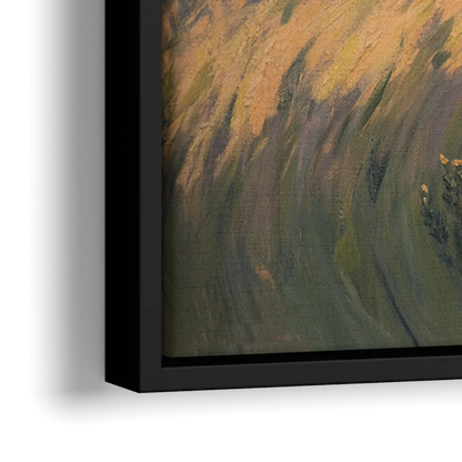 Tablelands Vista - Close-Up Black Frame Canvas