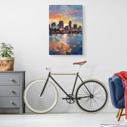 Baton Rouge Riverfront Beauty - Canvas Wall Art Living Room