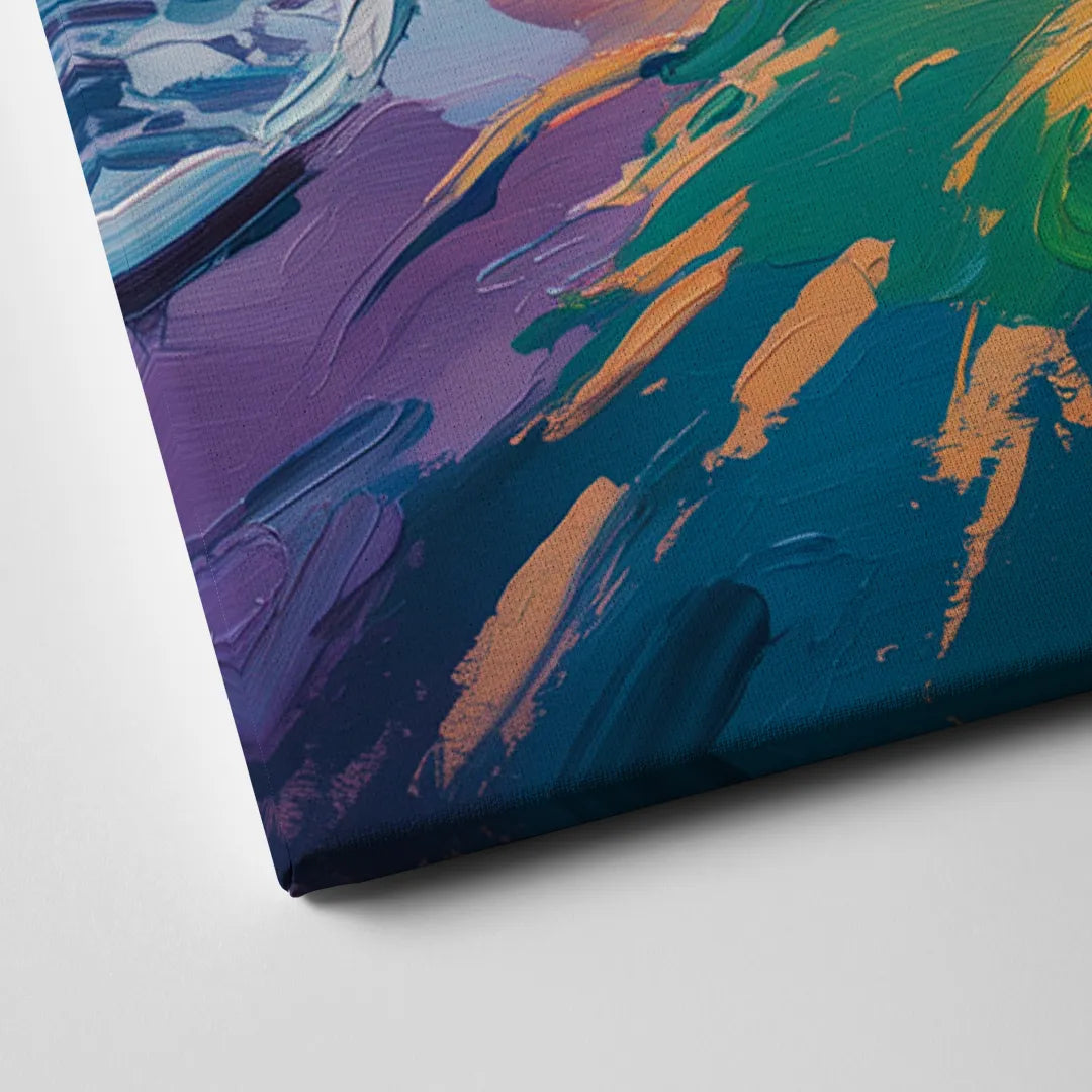 Sunset Beach Vancouver Canvas Close Up