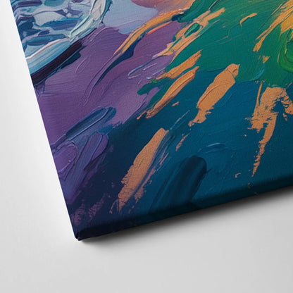 Sunset Beach Vancouver Canvas Close Up