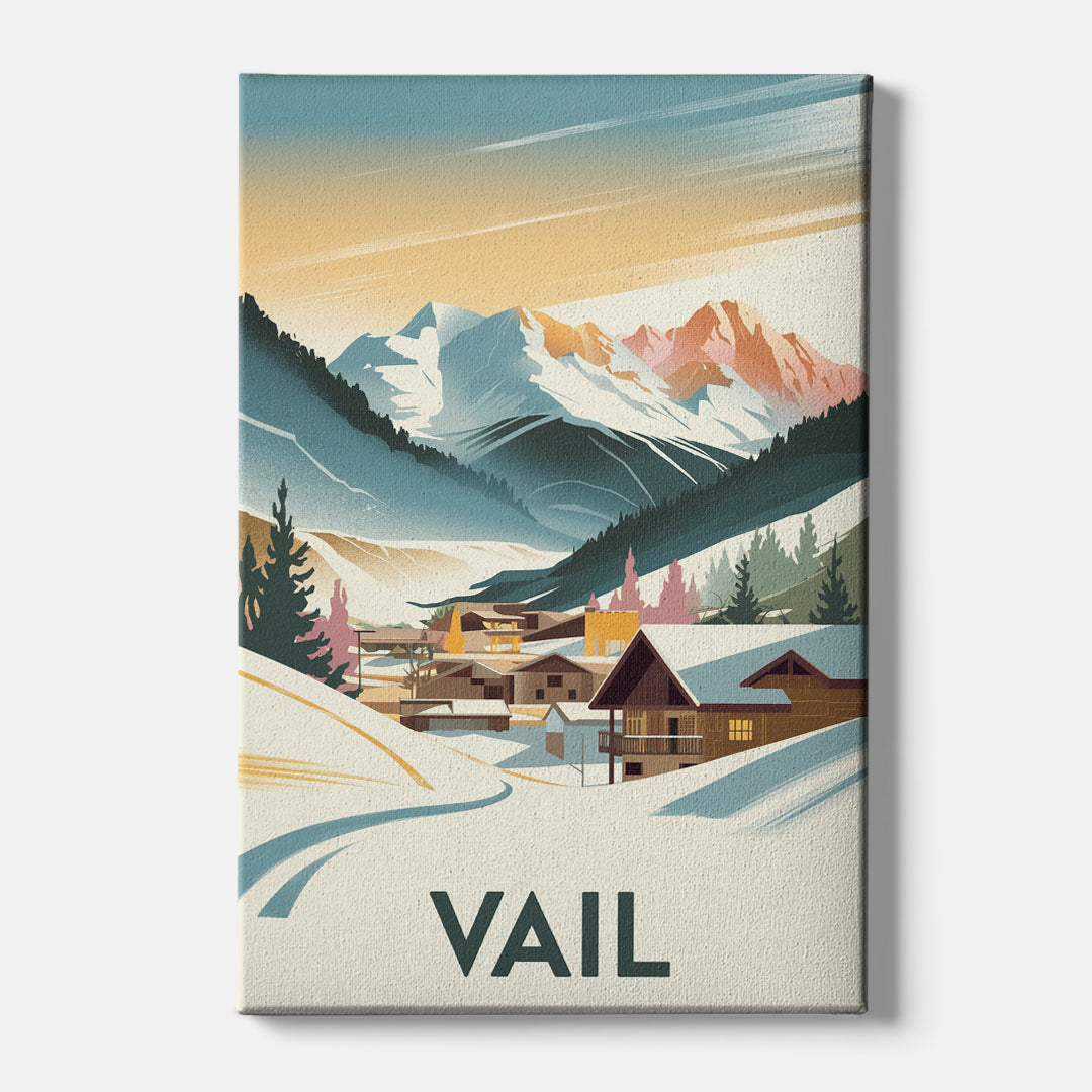 Vail Colorado Charm - Canvas Wall Art