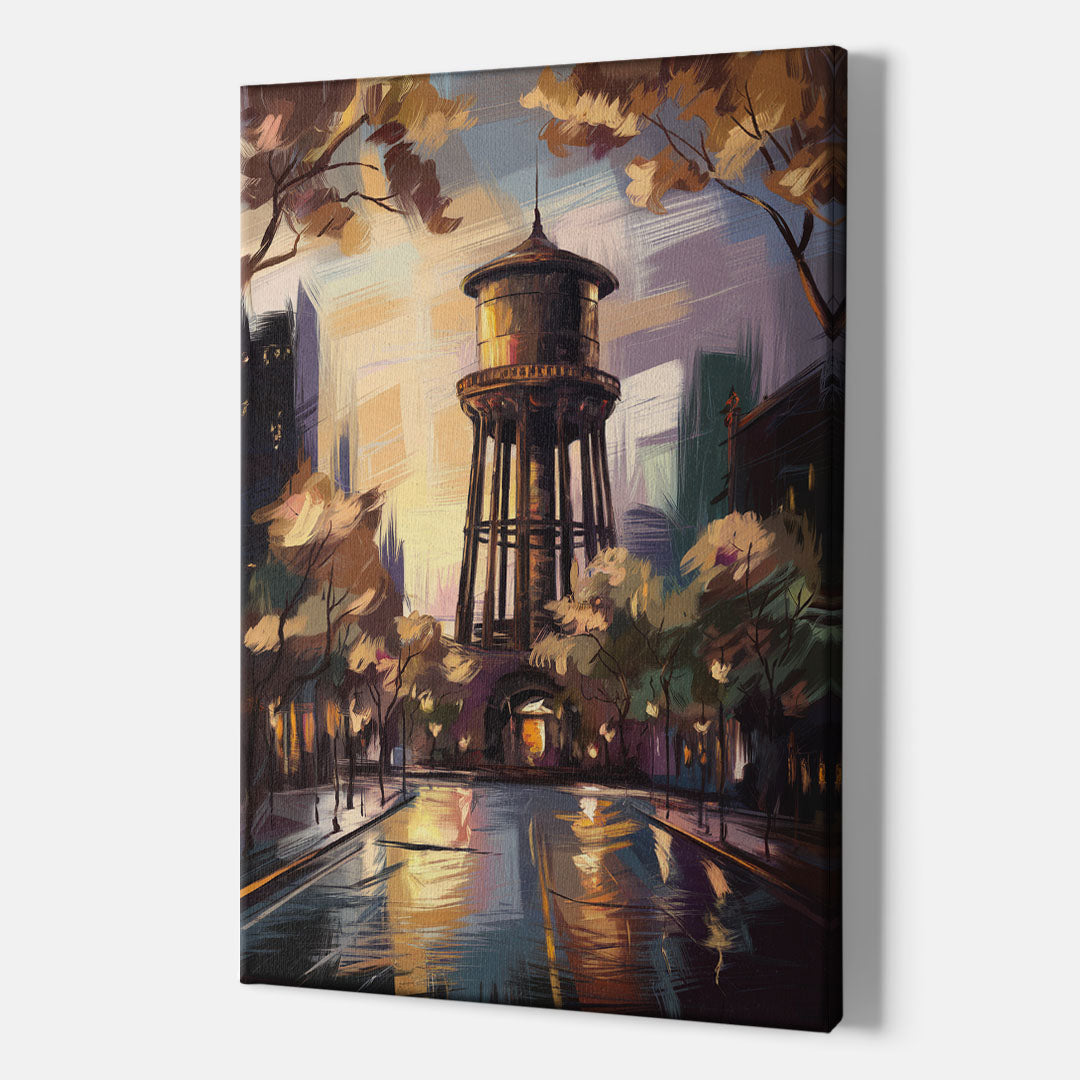 Chicago Historic Water Tower - Canvas Wall Art Indoor