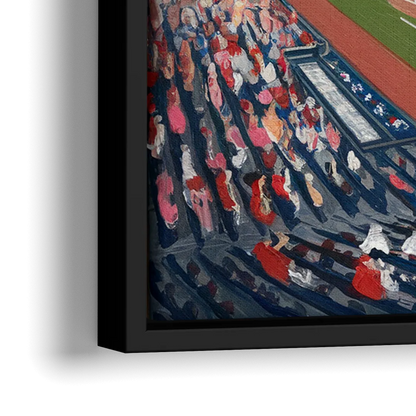 Washington Nationals Baseball - Close-Up Black Frame Canvas