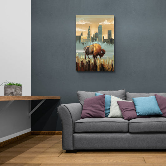 Buffalo All America City - Canvas Wall Art Living Room