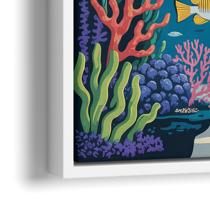Vancouver Aquarium Life - Close-Up White Frame Canvas