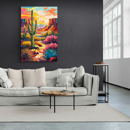 Chandler Vibrant Southwest - Canvas Wall Art Living Room