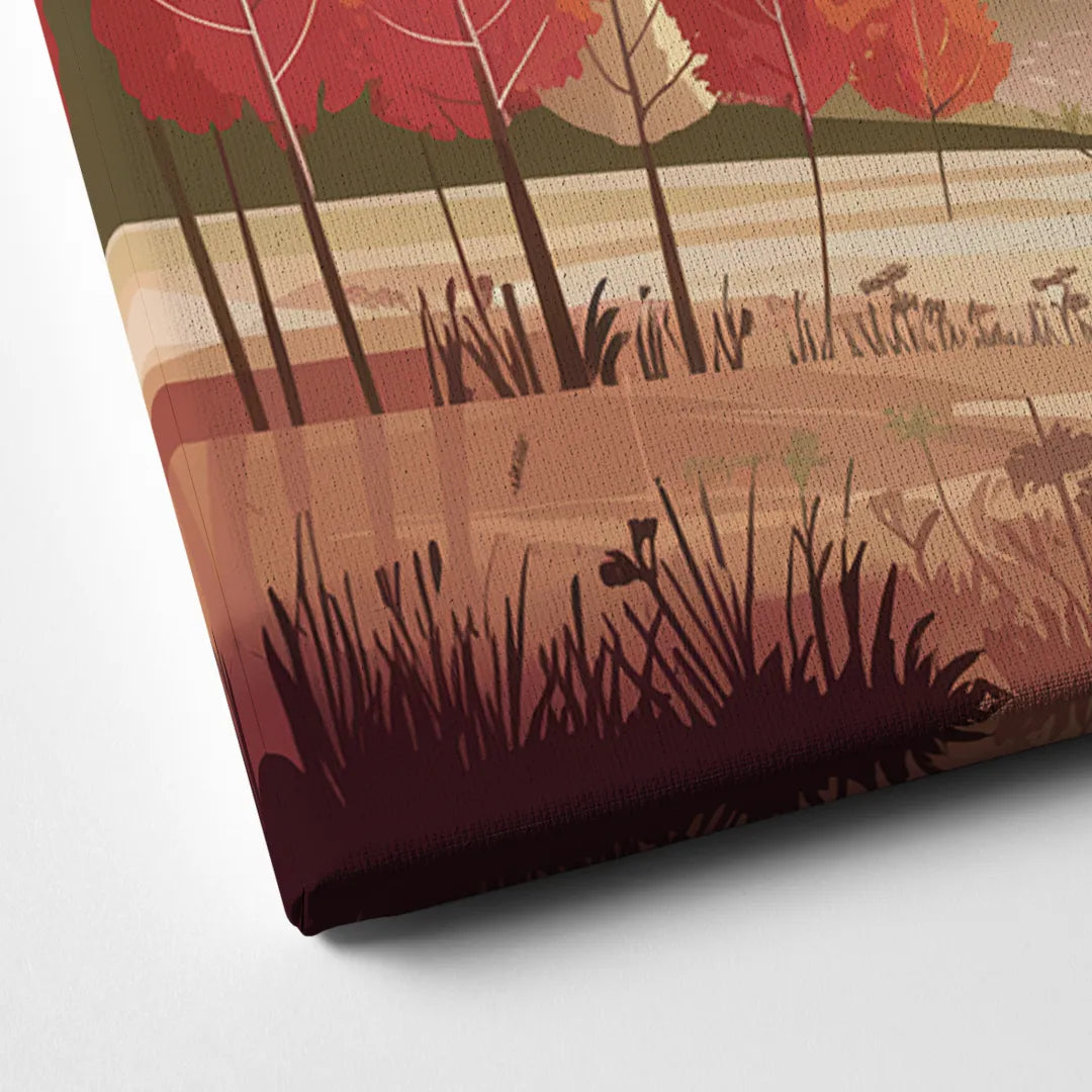Asheville Smoky Mountain Sunrise Canvas Close Up