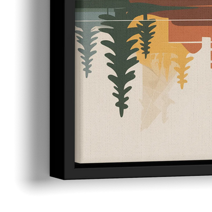 Jasper Autumn Colors - Close-Up Black Frame Canvas