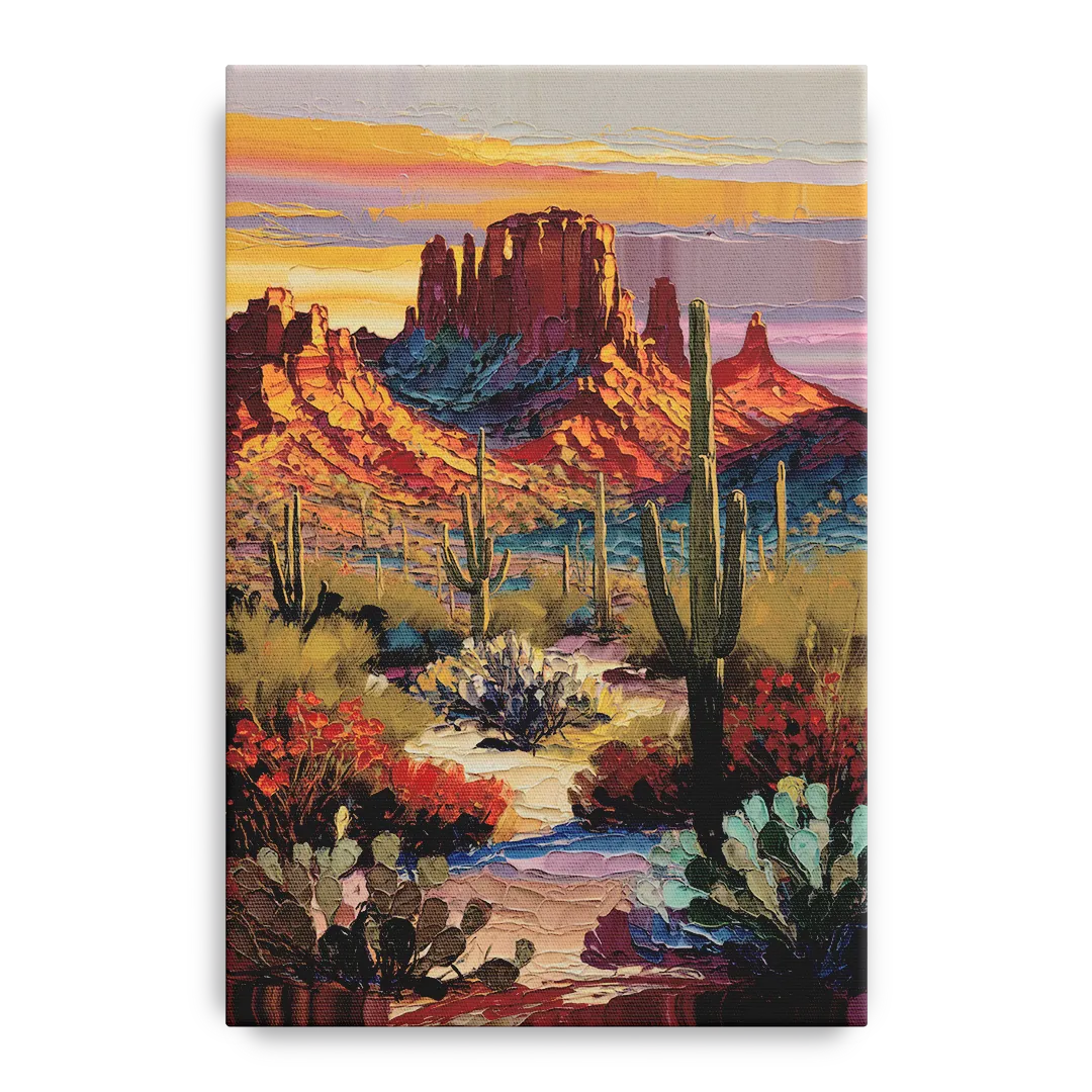 Phoenix Arizona Mountainscape - Canvas Wall Art