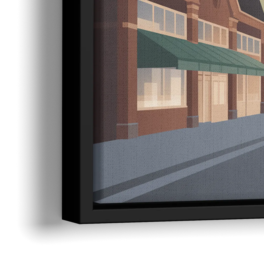 ByWard Market Charm - Close-Up Black Frame Canvas