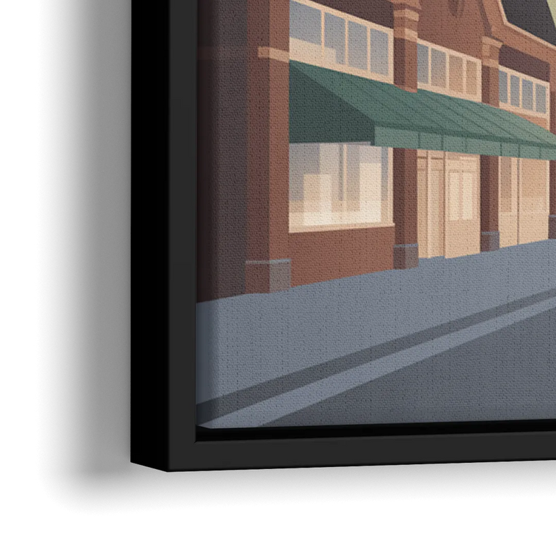 ByWard Market Charm - Close-Up Black Frame Canvas