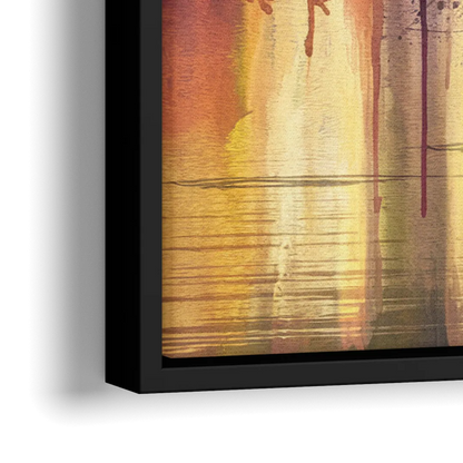 Minneapolis Historic Mill District - Close-Up Black Frame Canvas