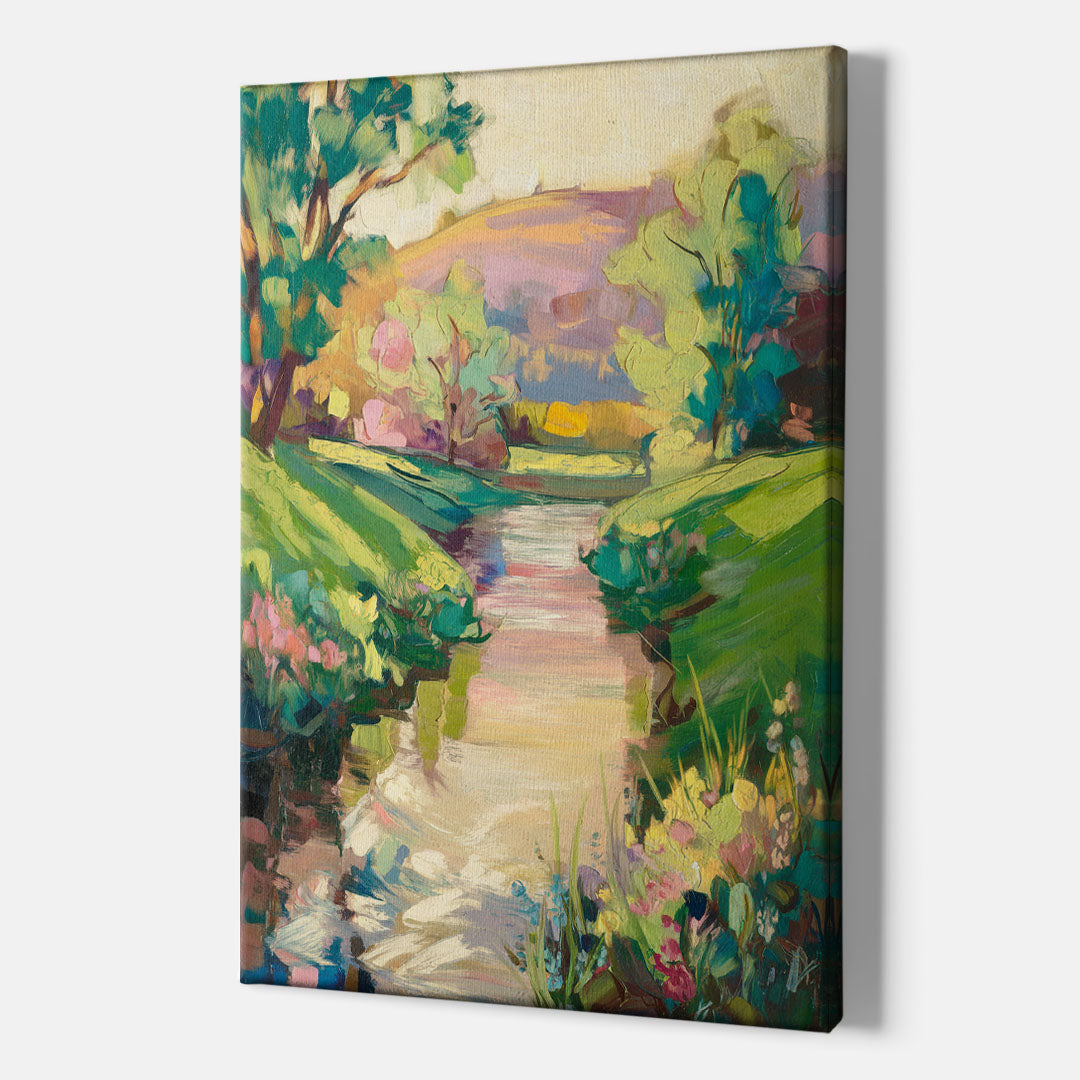 Augusta Serene Riverfront - Canvas Wall Art Indoor