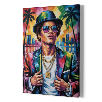 24K Groove 2.0 - Canvas Print Art Sides