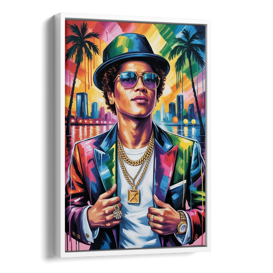 24K Groove 2.0 Side - White Canvas Wall Art