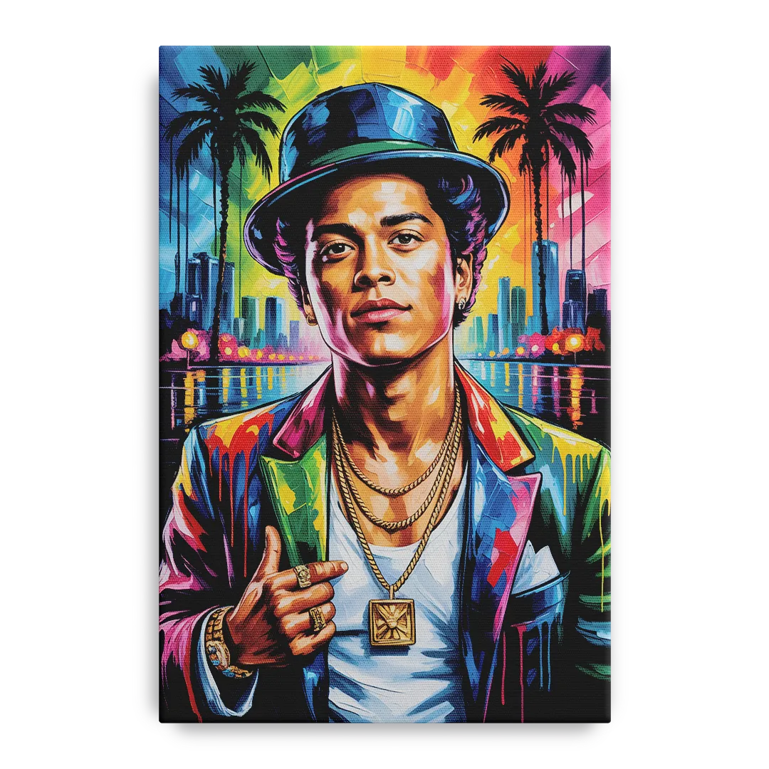 24K Groove Front - Canvas Wall Art