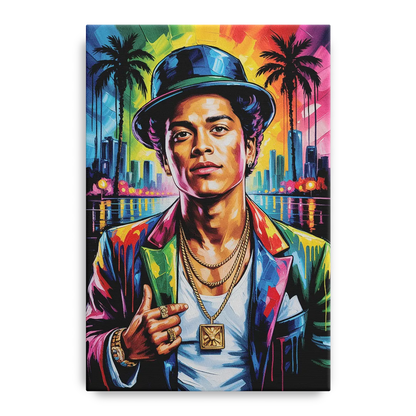 24K Groove Front - Canvas Wall Art