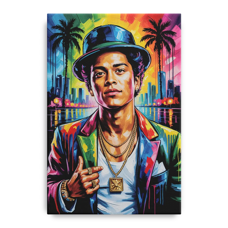 24K Groove Front - Canvas Wall Art