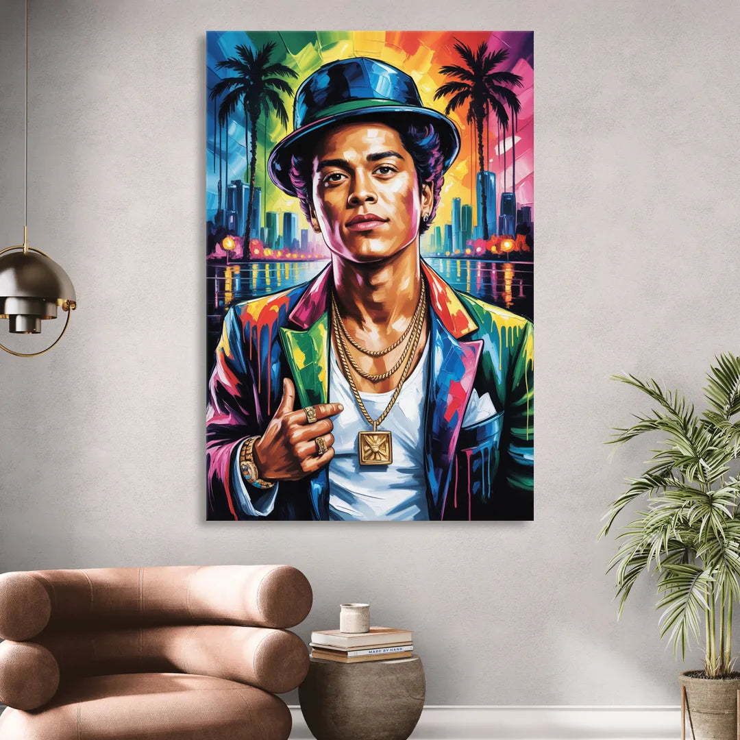 24K Groove Sitting Room - Canvas Wall Art