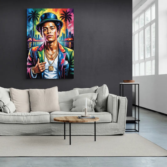 24K Groove - Canvas Wall Art Living Room