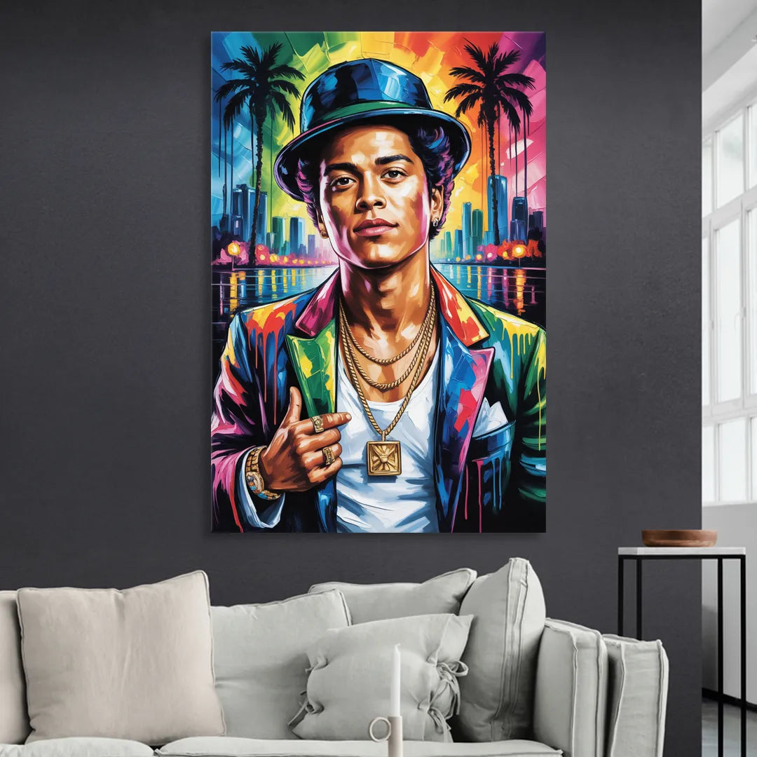 24K Groove Living Room - Canvas Wall Art