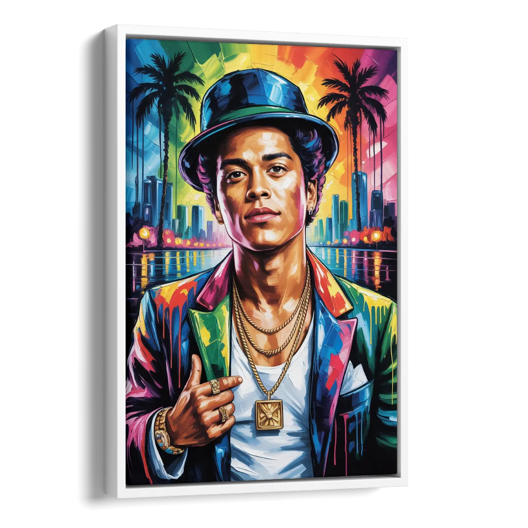 24K Groove Side - White Canvas Wall Art