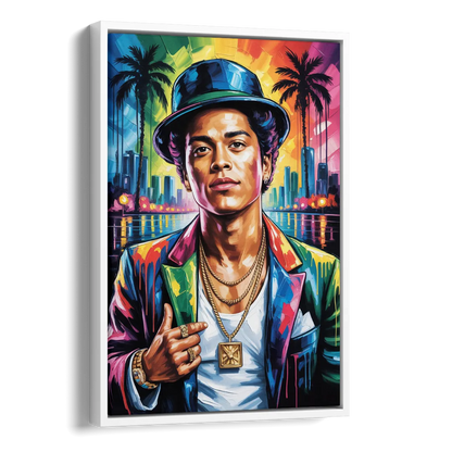 24K Groove Side - White Canvas Wall Art