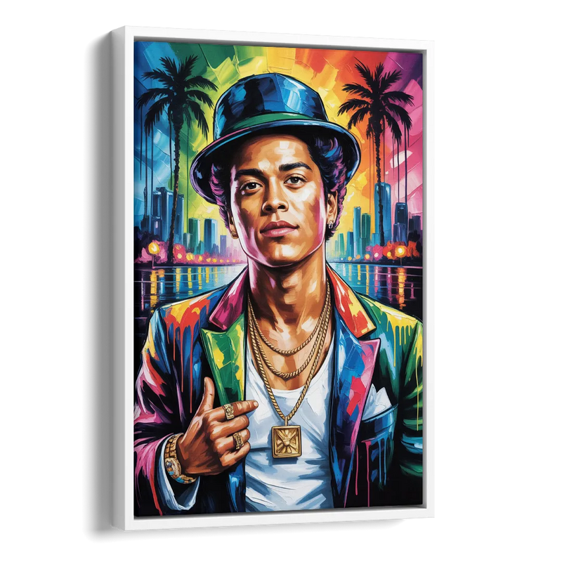 24K Groove Side - White Canvas Wall Art