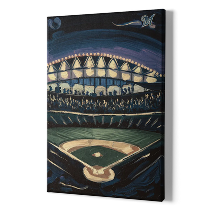 Milwaukee Brewers Celebration - Canvas Print Art Sides