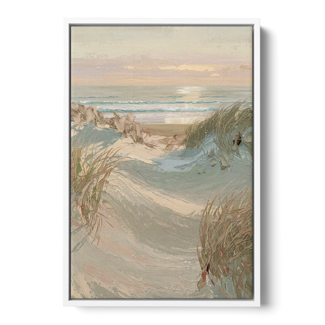 Cape May Coastal Serenity - White Frame Canvas