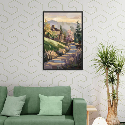 Ashland Historic Landmarks - Living Room Black Frame Canvas