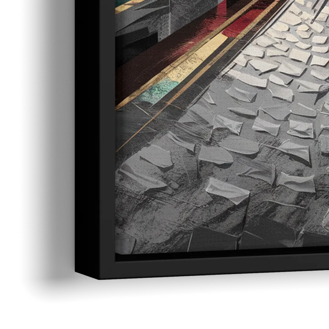 Camden Urban Charm - Close-Up Black Frame Canvas