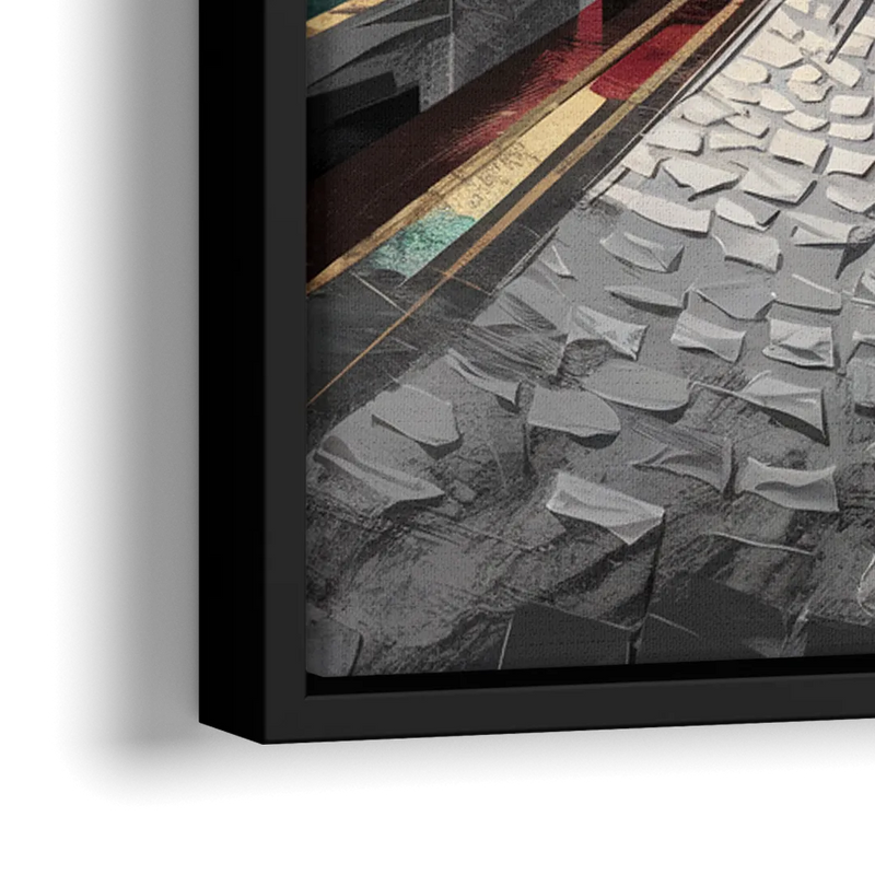 Camden Urban Charm - Close-Up Black Frame Canvas