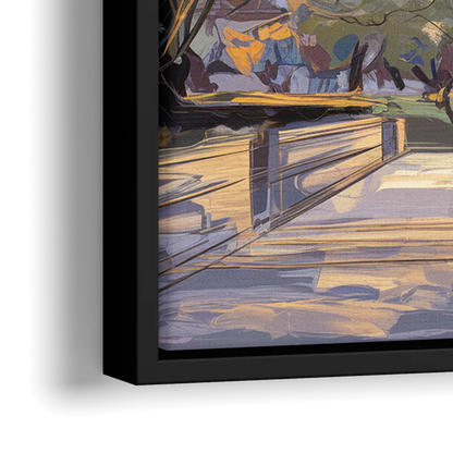 Lincoln Capitol Building - Close-Up Black Frame Canvas