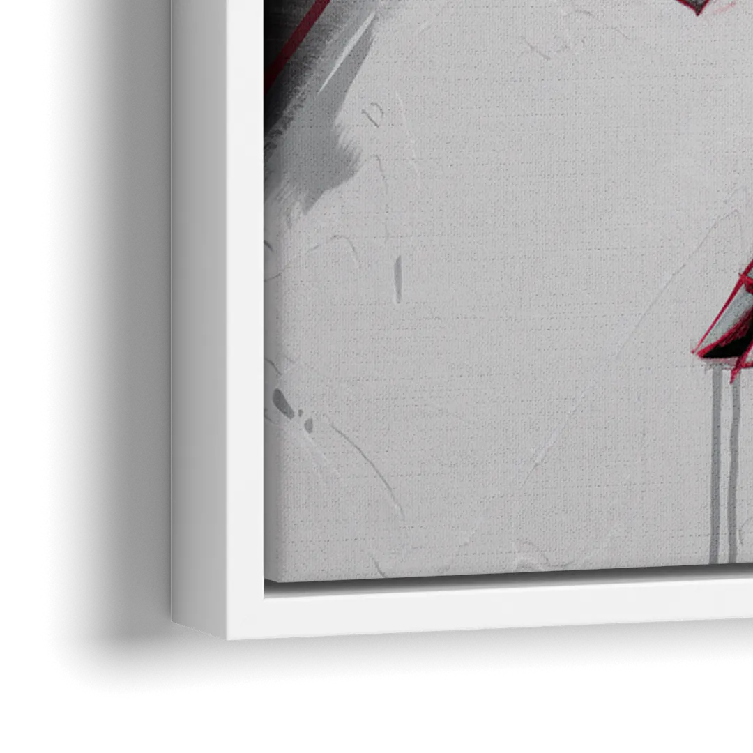 Little Rock Razorbacks Tribute - Close-Up White Frame Canvas