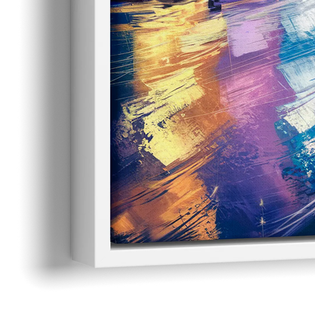 Chicago Navy Pier View - Close-Up White Frame Canvas