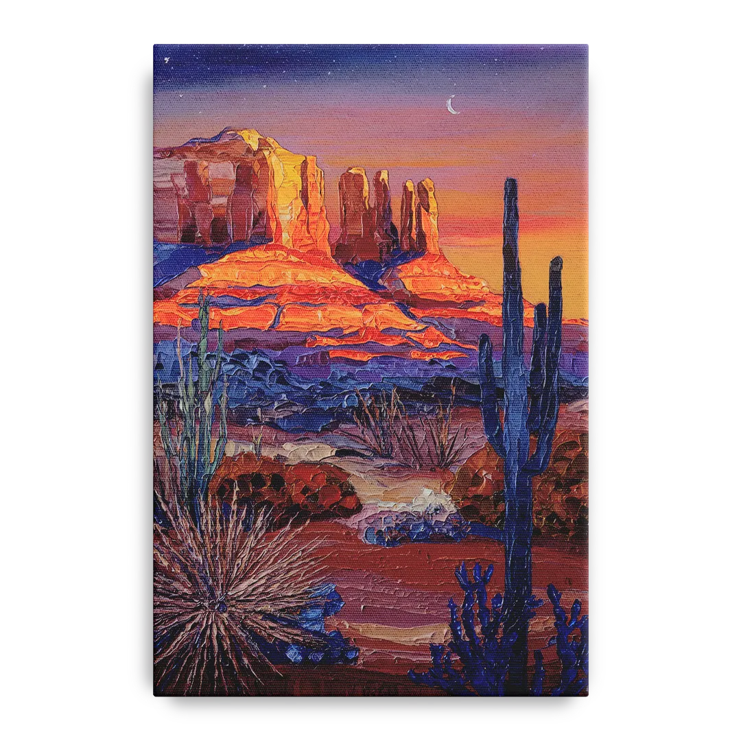 Sedona Desert Twilight - Canvas Wall Art
