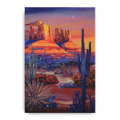 Sedona Desert Twilight - Canvas Wall Art