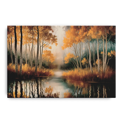 Aspen Forest Reflections - Canvas Wall Art