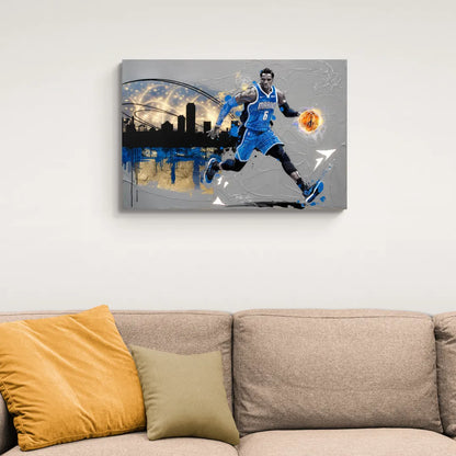 Orlando Magic Basketball Theme - Canvas Wall Art Living Room