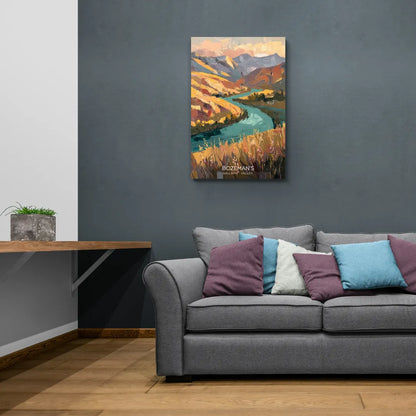 Bozeman Gallatin Valley - Canvas Wall Art Living Room