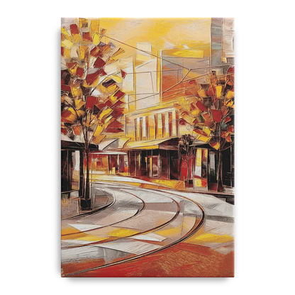 Little Rock River Market View - Canvas Wall Art