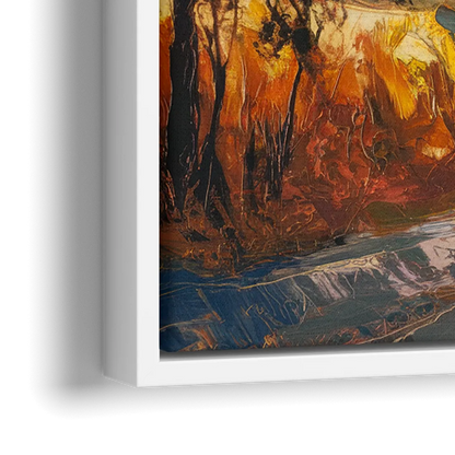 Lancaster Sunset Views - Close-Up White Frame Canvas