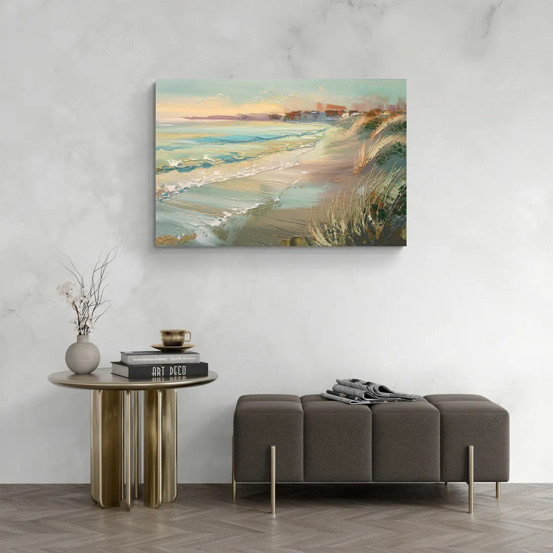 Seaside Shoreline Escape - Canvas Wall Art Living Room